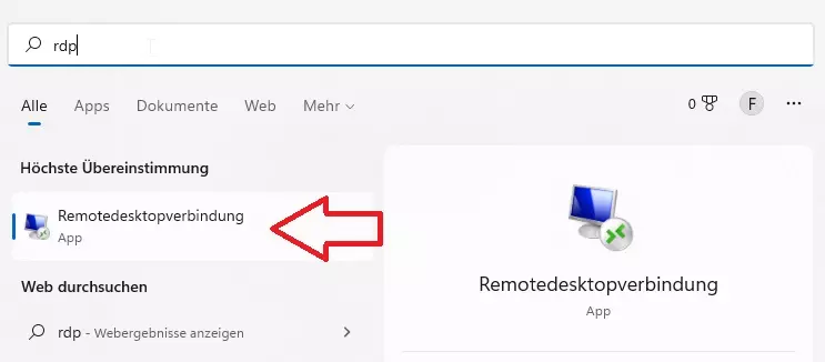 Windows 11 Remotedesktop Verbindung herstellen