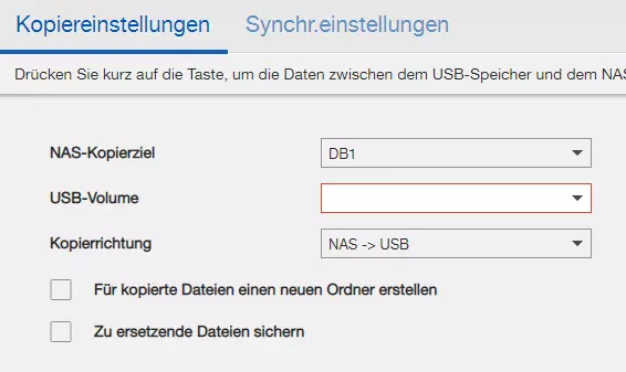 Backups und Kopiermöglichkeiten der NAS 542 von Zyxel