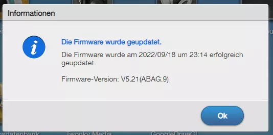 Zyxel NAS 542 Firmware Update durchführen