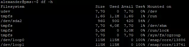 Linux Festplatten anzeigen über die Shell mit den df-Befehl