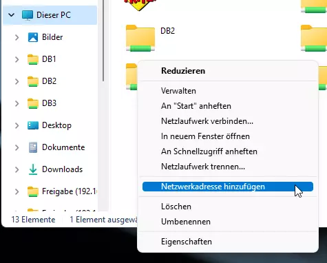 OpenMediaVault Freigabe auf Windows-PC hinzufügen (Mount)