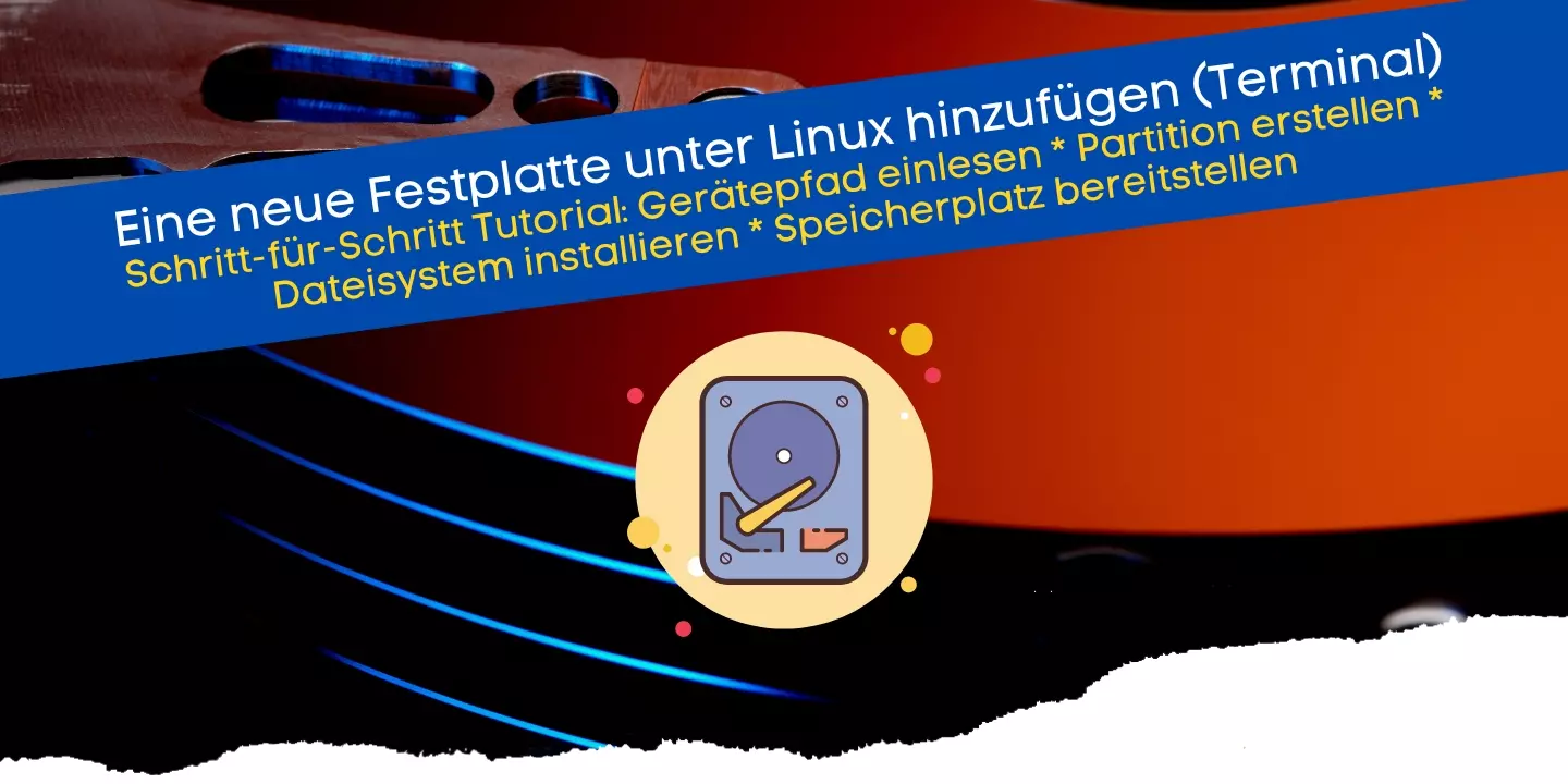 Neue Festplatte einen hinzufügen (Shell)