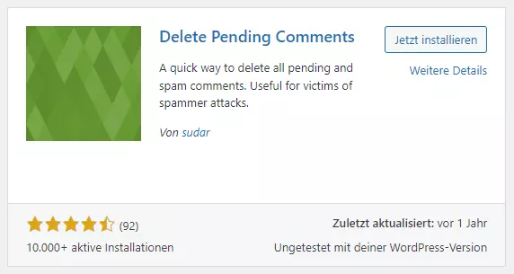 Alle Kommentare unter WordPress löschen