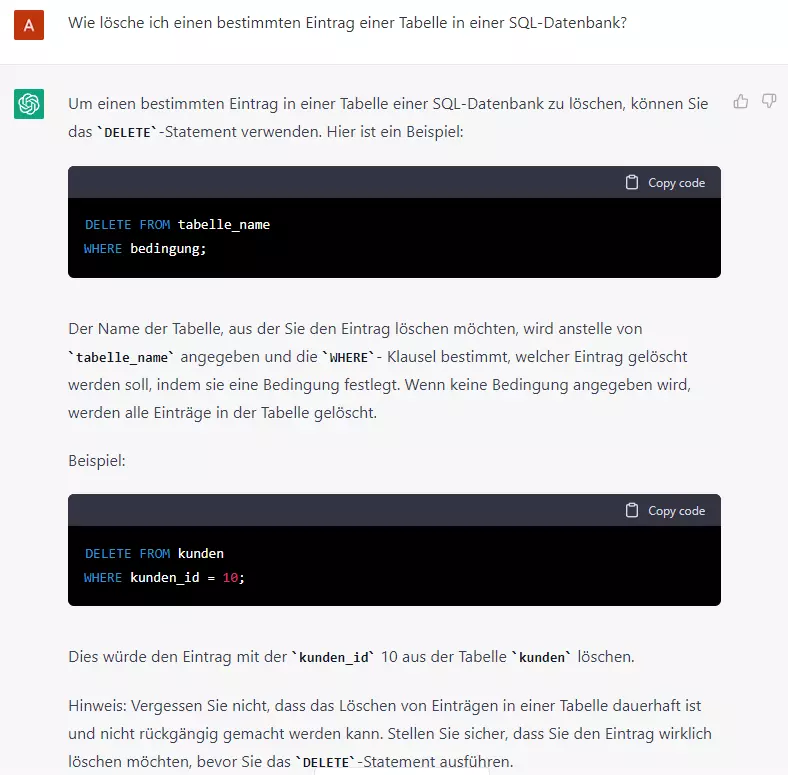 ChatGPT: Künstliche Intelligenz für Programmierer und Sys-Admins