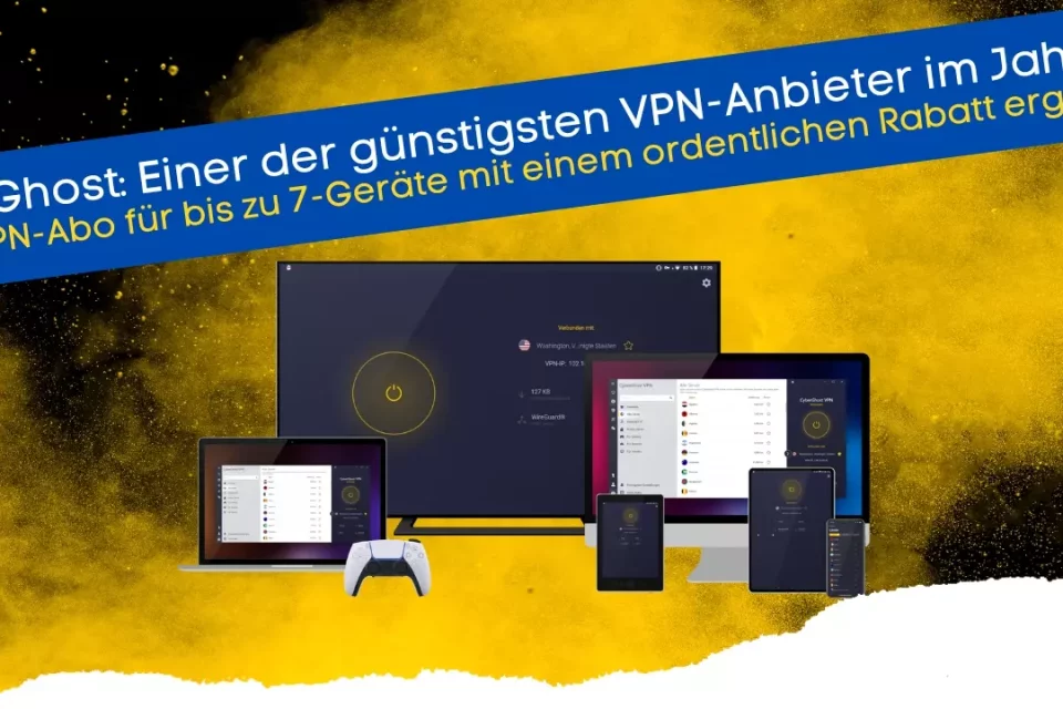 Der Testsieger CyberGhost mit einem VPN-Dienst als einer der besten Anbieter im Vergleich 2023