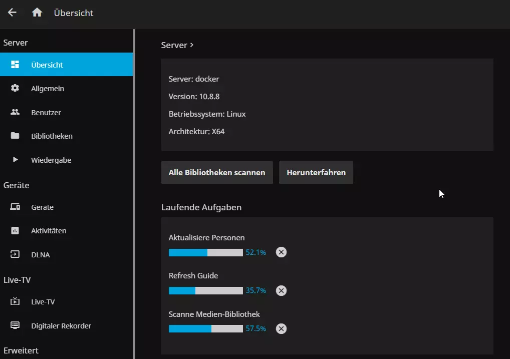Installation vom Jellyfin Media Server mit Docker unter Linux