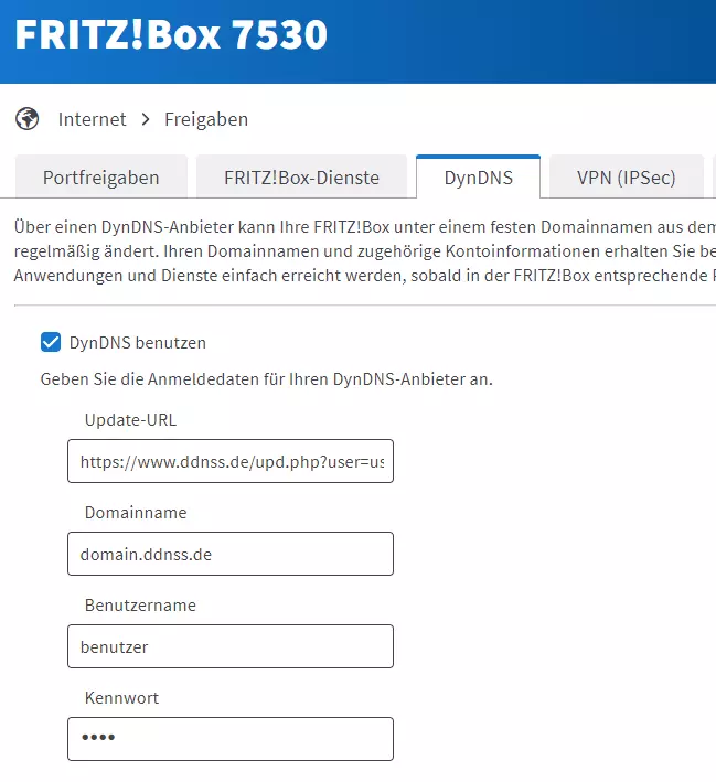 DynDNS Probleme nach Update auf Fritz!OS 7.50 (Lösung)