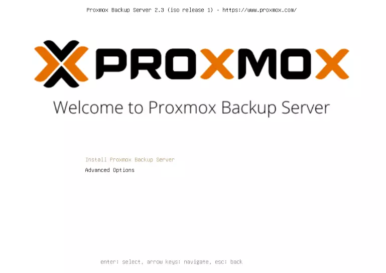 Willkommen zum Proxmox Backup Server Installation (Begrüßung)