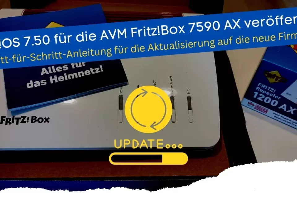 FRITZ!OS 7.50 für die AVM Fritz!Box 7590 AX veröffentlicht