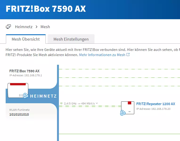 Überprüfe alle Einstellungen nach der erfolgreichen Aktualisierung von FritzOS 7.50