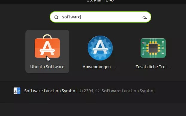 Software-App-Store von Ubuntu