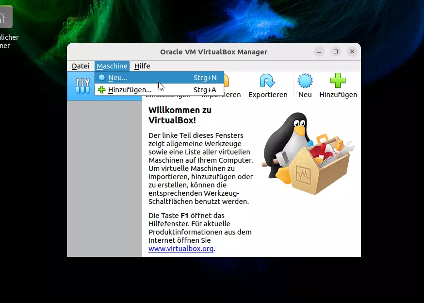 VirtualBox für Ubuntu installieren