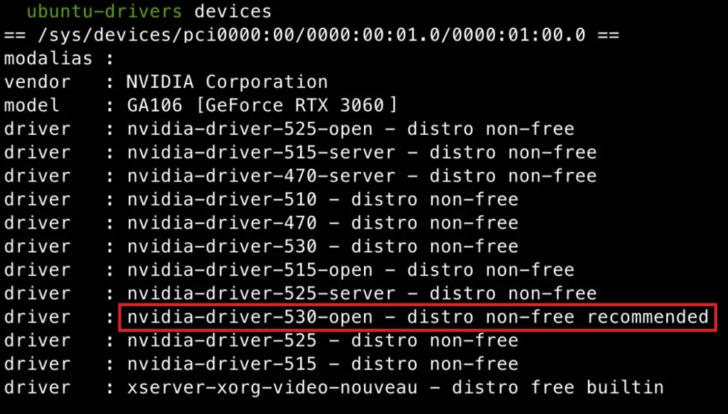 NVIDIA Treiber unter Linux ubuntu und debian installieren (ubuntu-drivers devices)