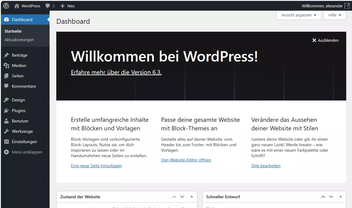 Lamp-Stack mit WordPress installieren