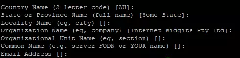 Zertifikat mit OpenSSL generieren und Fragen beantworten
