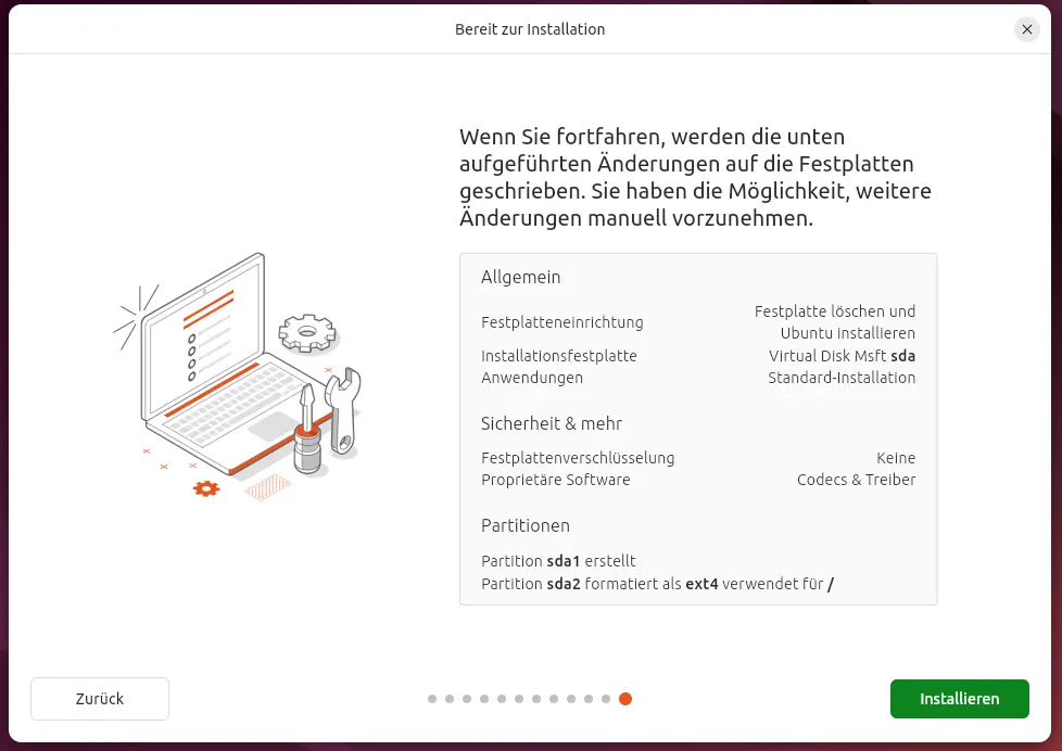 B14 - Installation von Linux Ubuntu 24.04 LTS überprüfen