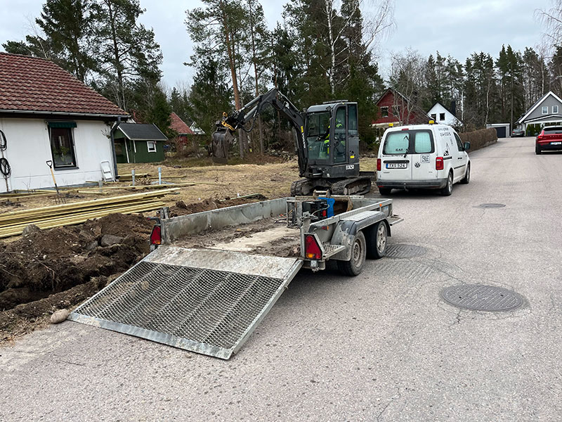 trädgårdsanläggning i Karlstad med rullgräs eller sågräs