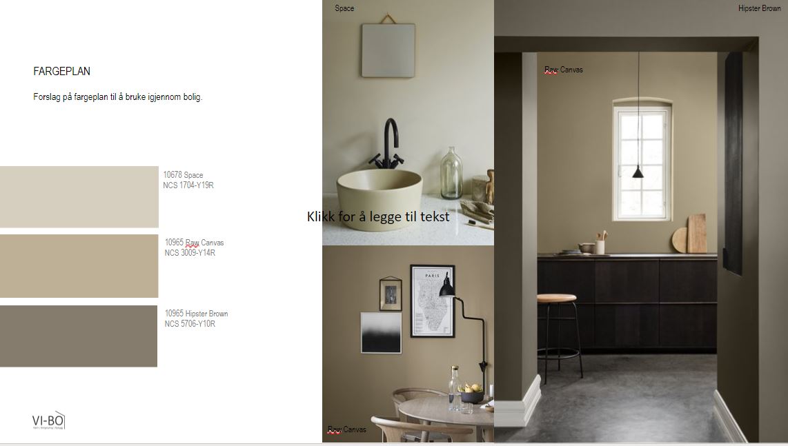 Fargesetting og møbleringsforslag | E-design