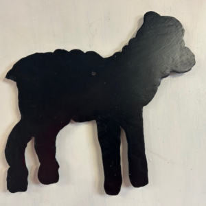 Lamm vägg svart