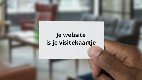 Website is visitekaartje