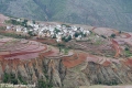 Rode bergen van Dongchuan, China