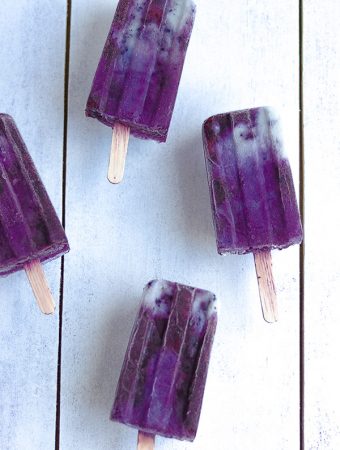 Blueberry popsicles