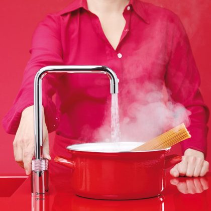 A Quooker boiling tap makes cooking faster