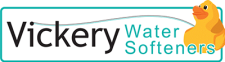 Vickery Water Softeners logo, with the duck