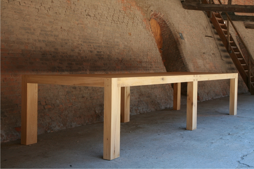 Magnus solid oak table from St-Paul Home design by Ann Coen