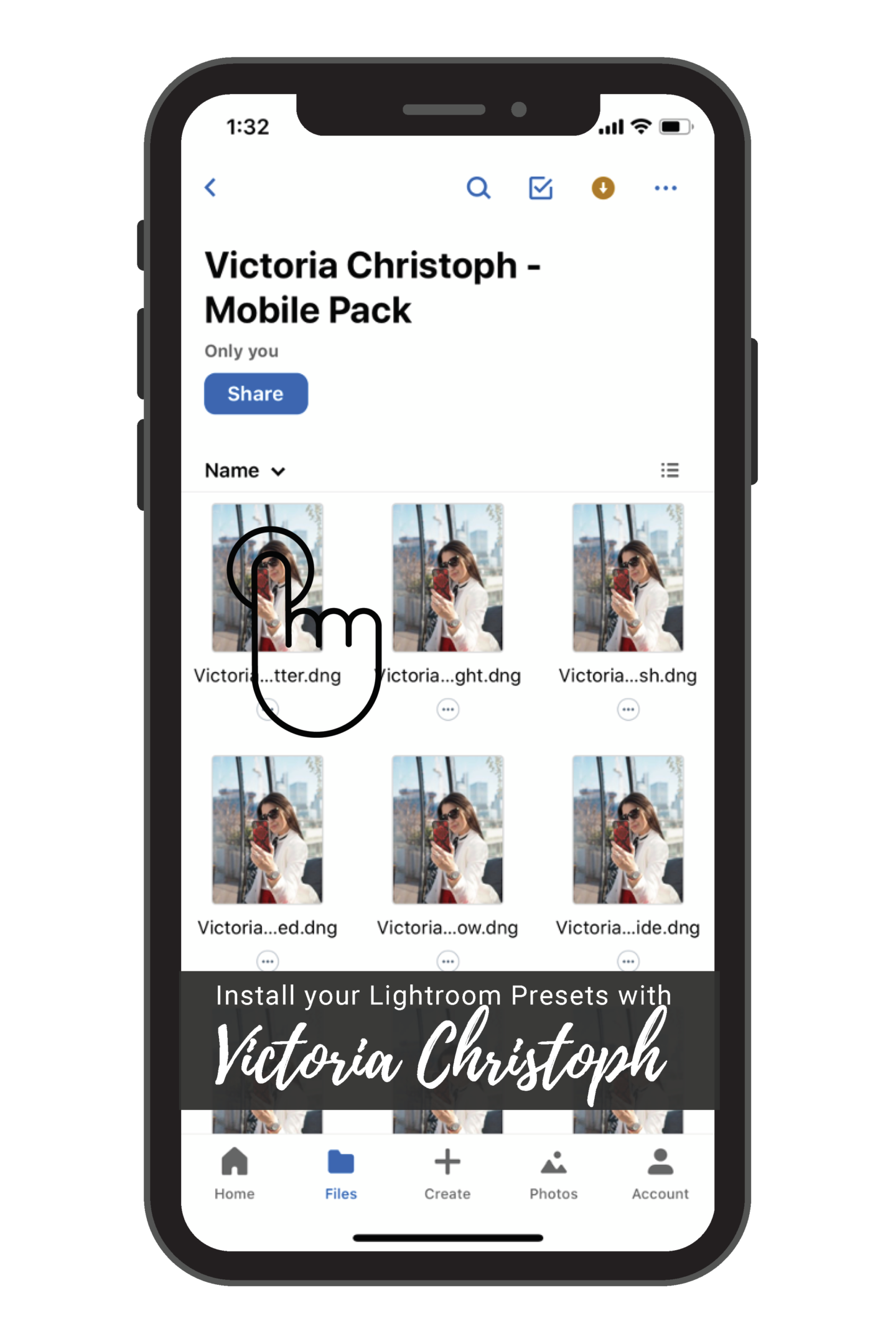 How To Add lrtemplate or XMP Files To Lightroom Mobile? - Victoria Christoph