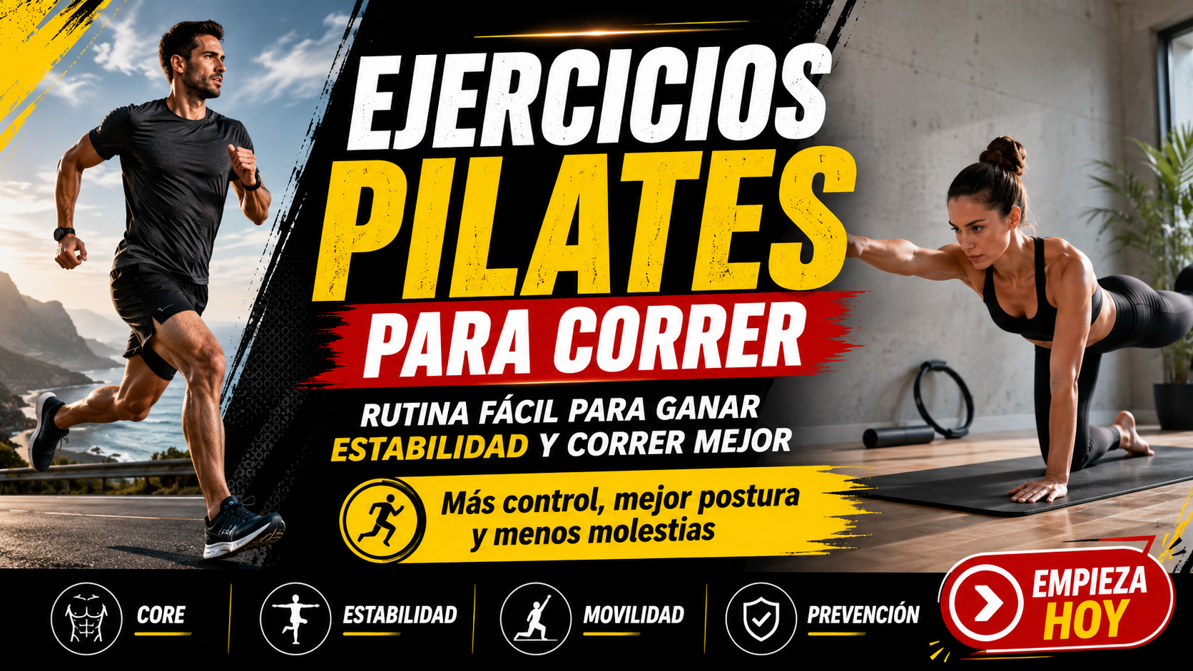 ejercicios de pilates para correr