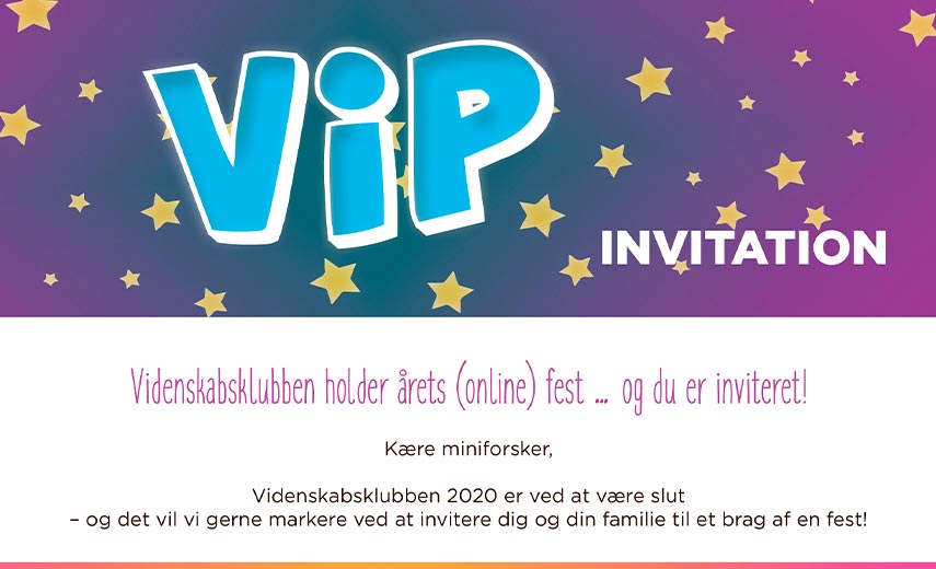 Videnskabsklubben holder årets videnskabsfest – og du og din familie er inviteret!