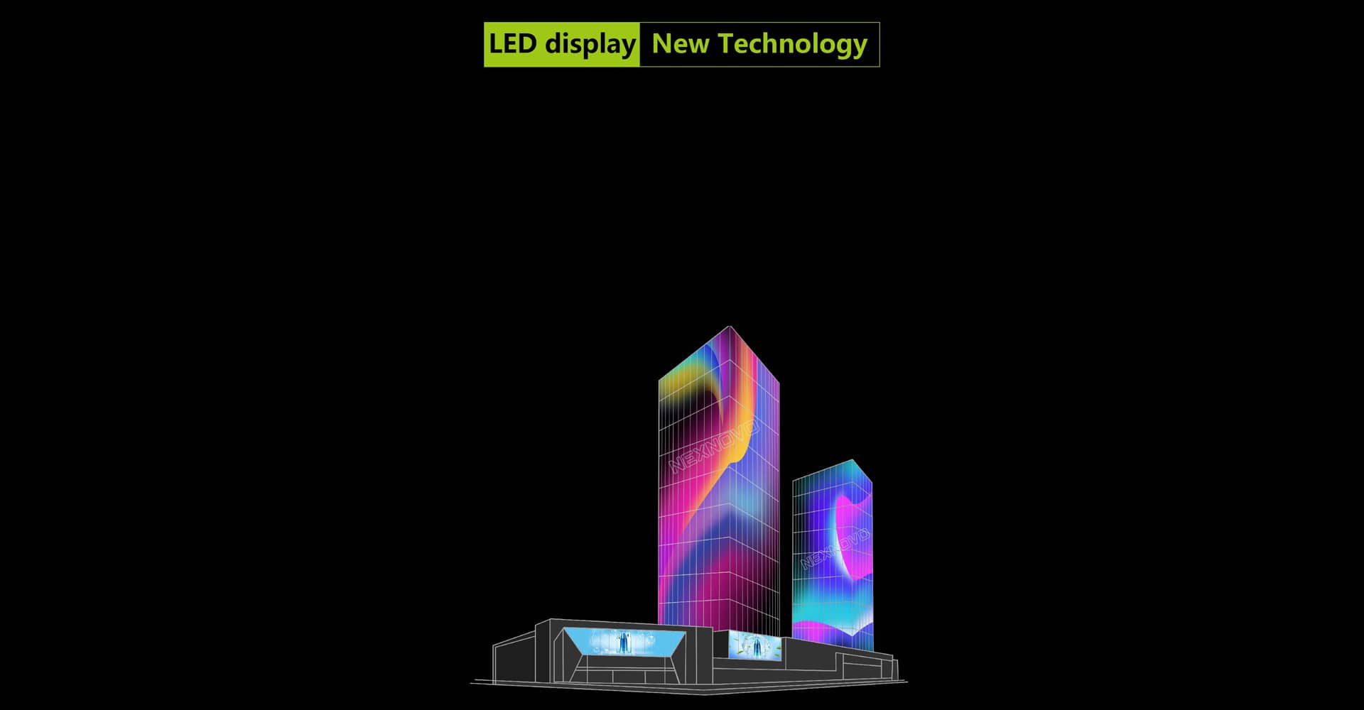 Nexnovo NE Series Photoelectric Glass LED Display