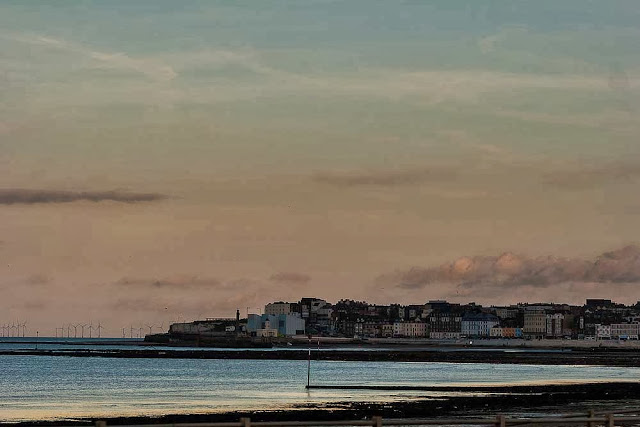 Margate in evening light (The Turner Centre is roughly centre)