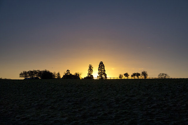 Sunrise over Manor Farm