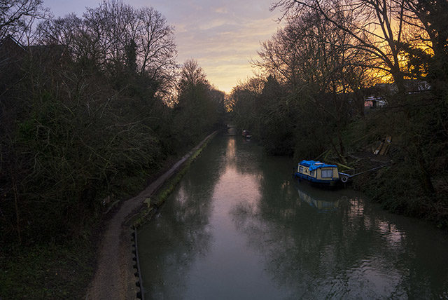 Golden Sunrise on the Grand Union Canal Old Wolverton