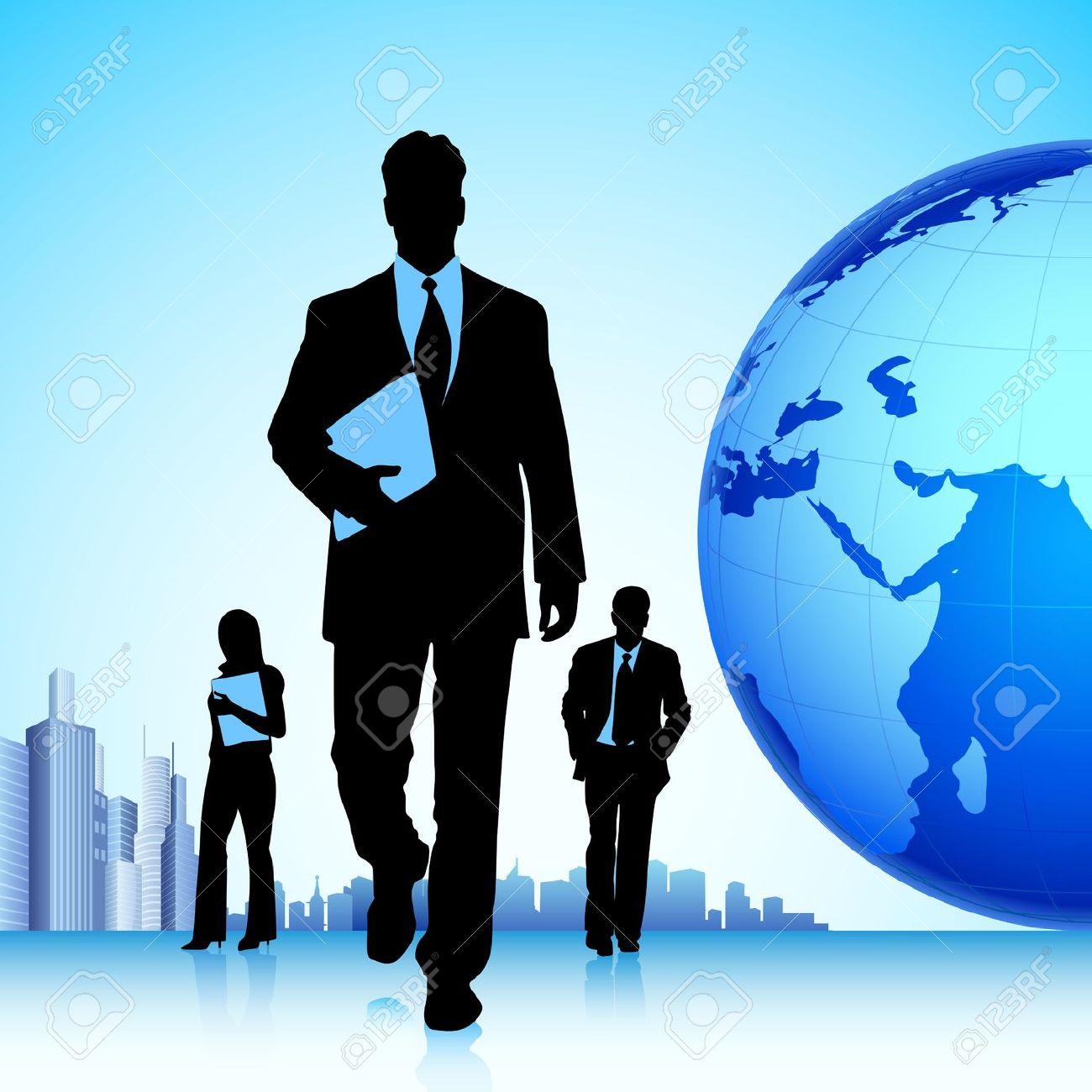 14732188-illustration-of-business-team-in-front-of-globe-Stock-Vector-leadership-leader-job