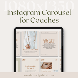 Coach Instagram Carousel for Canva – 1080×1350