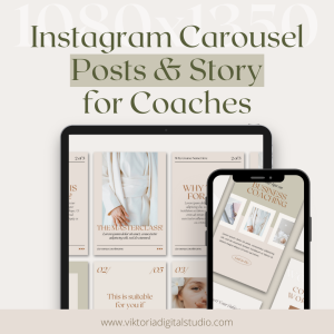 BUNDLE Coach Instagram Carousel for Canva – 1080×1350 & 1080×1920