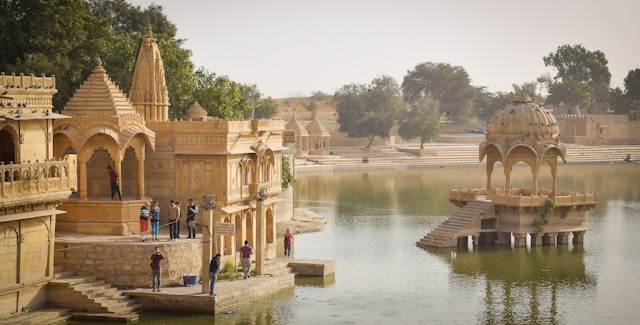 Indbydende by: Jaisalmer i Indien