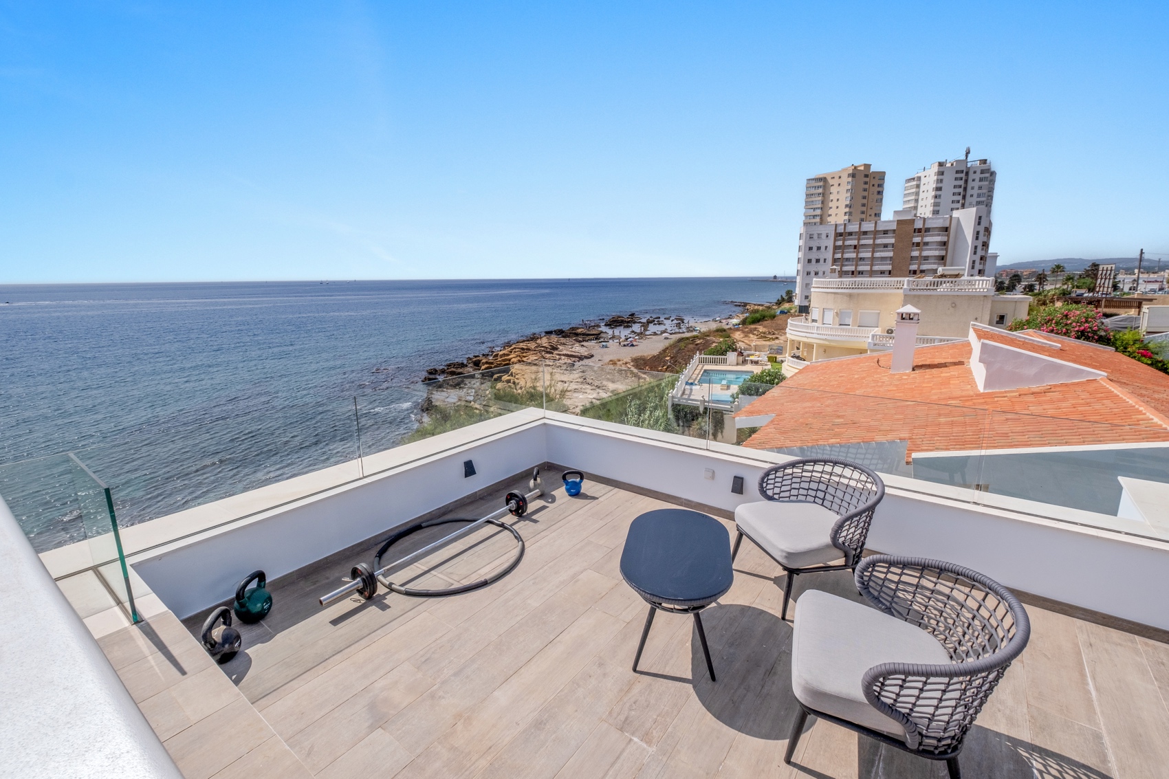 Villa Karma terrace sea