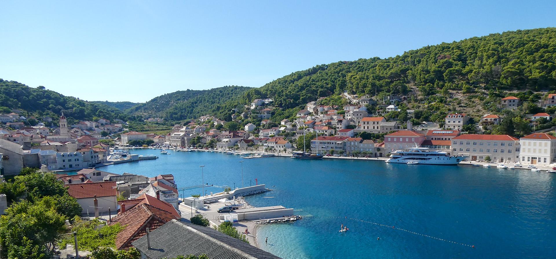 ucisca, en pärla på ön Brač i Kroatien