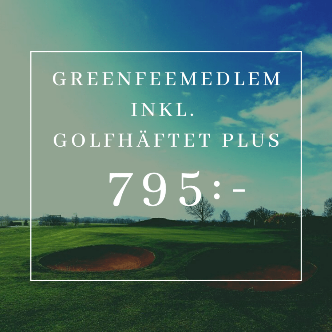 Greenfeemedlemskap inkl Golfhäftet - 795 kr billigt golfmedlemskap