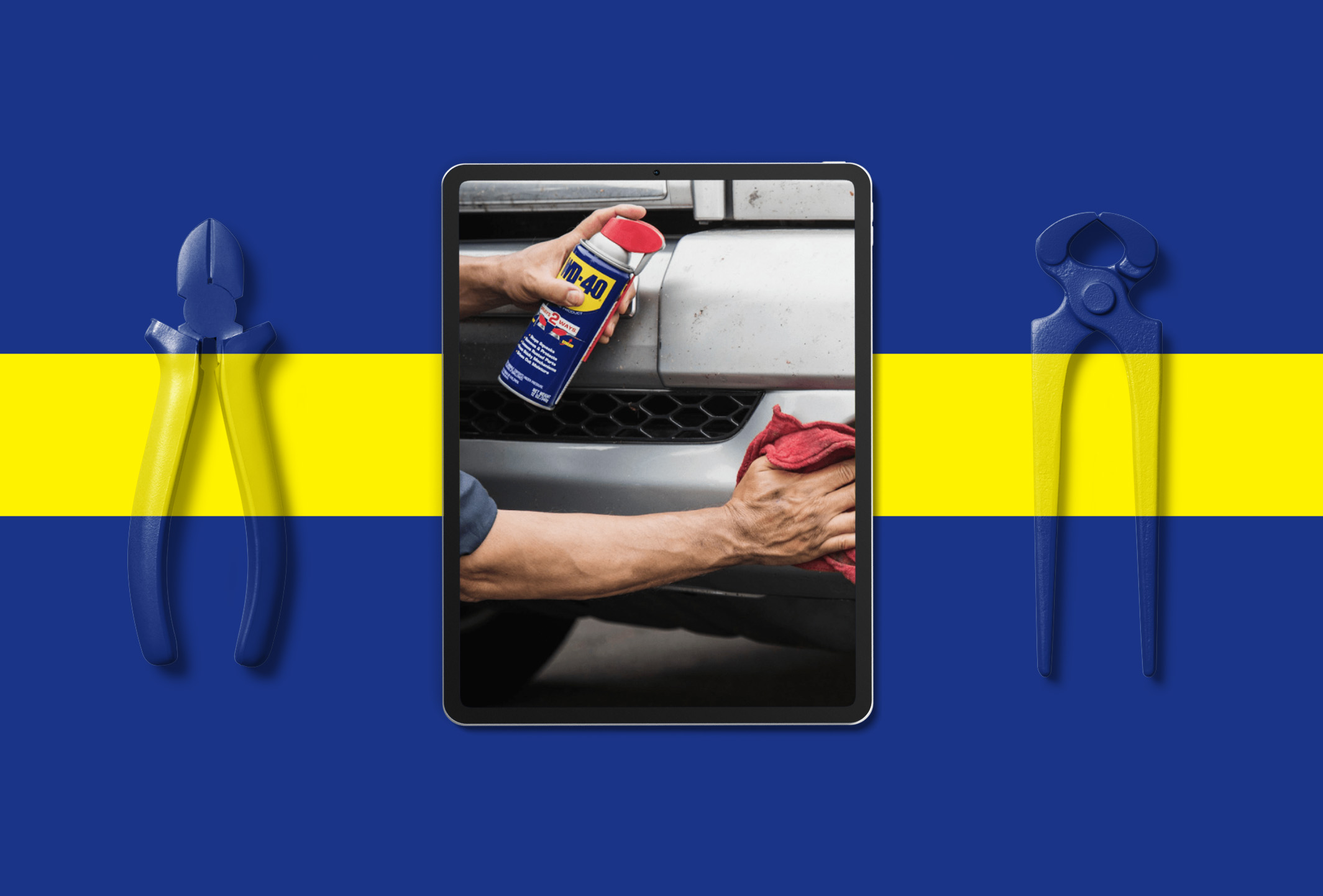 Mockup tablet WD-40