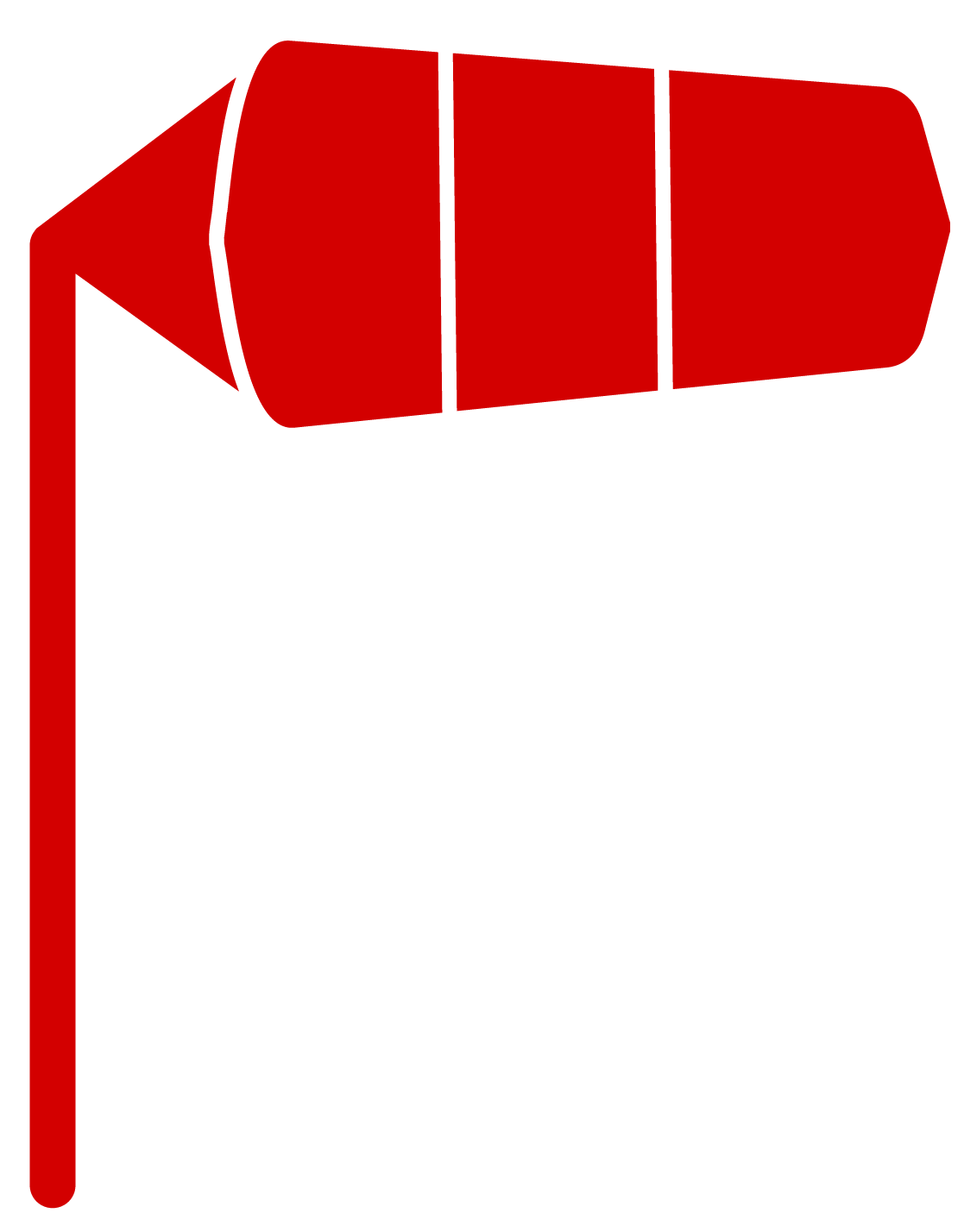 Windvanger Vindkracht13 rood