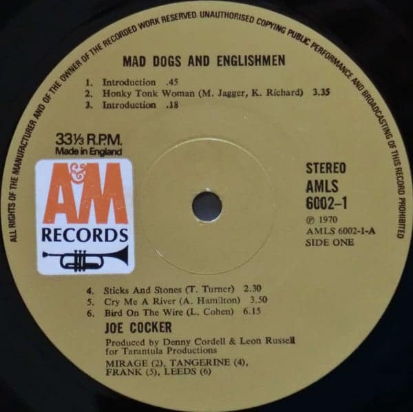 Joe Cocker ‎– Mad Dogs & Englishmen - VINYL PUSSYCAT RECORDS