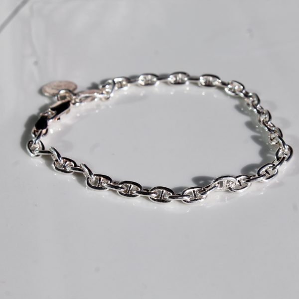 PULSERA CALABROTE PLATA. GROSOR 2MM [MOD 38]