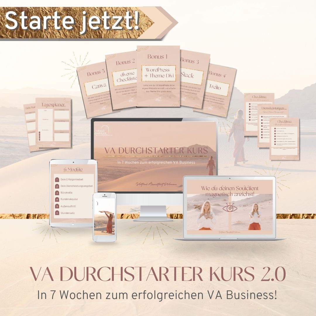 VA Durchstarter Kurs 2.0 Mockup