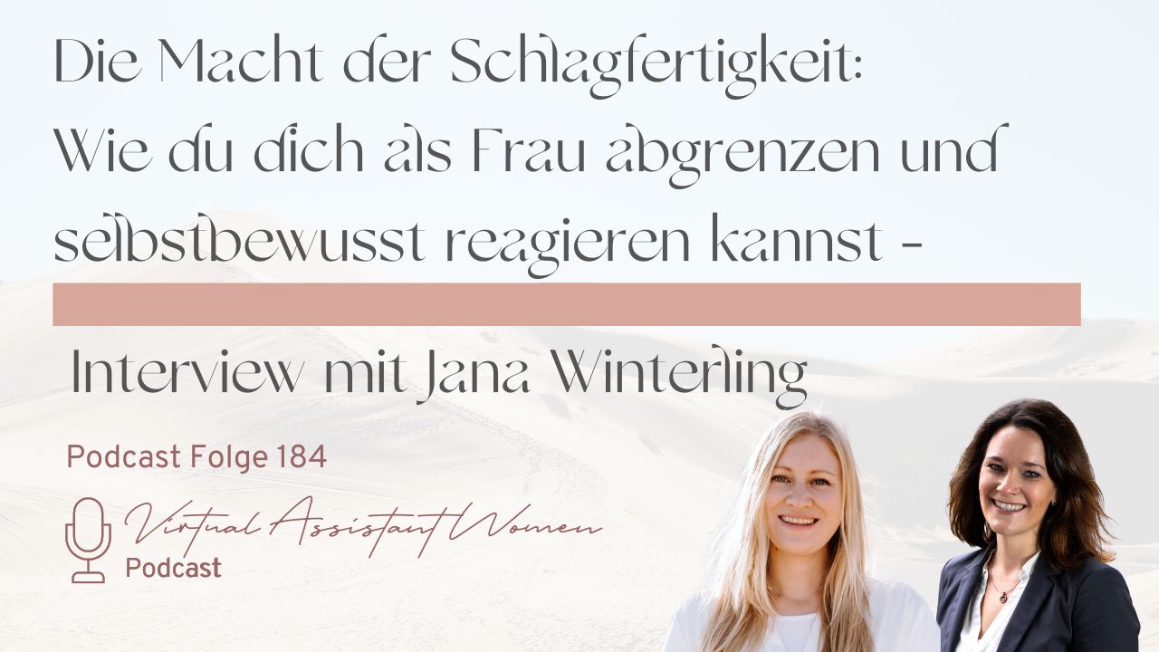 Jana Winterling Schlagfertigkeit Frauen