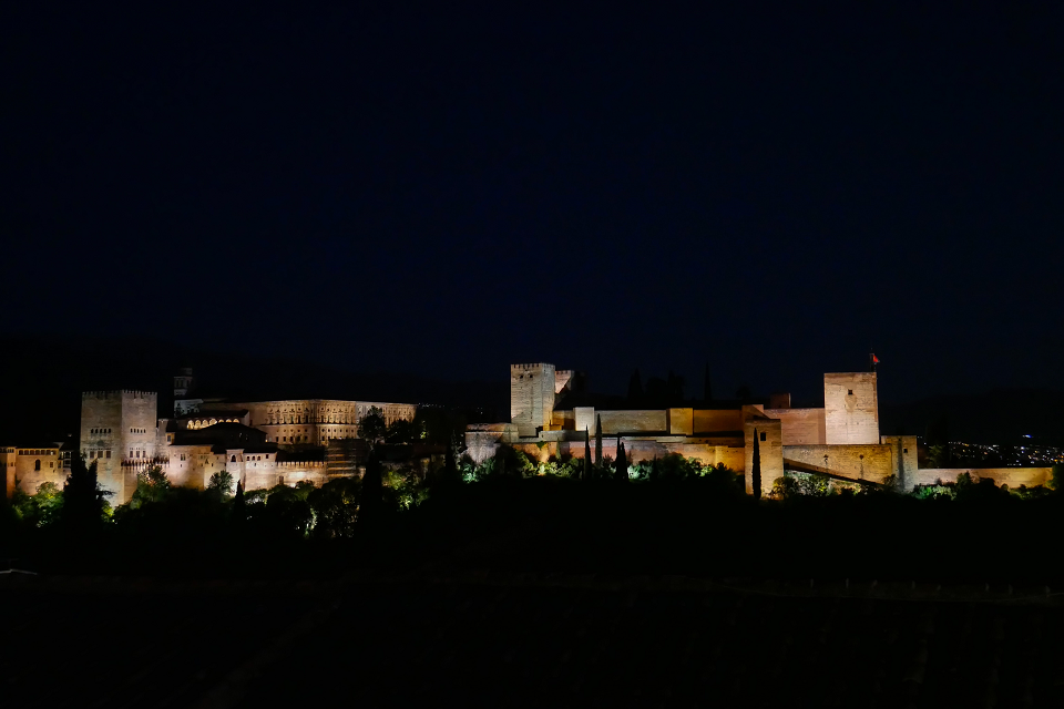 Alhambra de nuit Visite nocturne de l'Alhambra